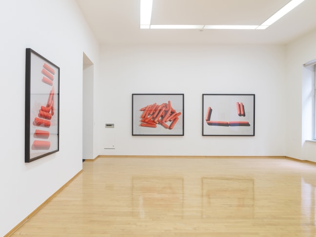 Installation view of Works by Lucas Blalock