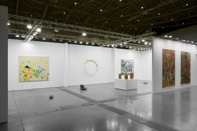 Installation view of works by various artists
