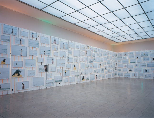 Installation view of photographs by Ugo Rondinone