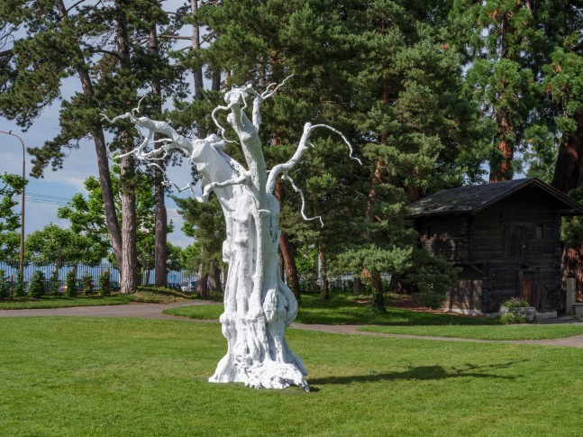 Installation view of sculpture by Ugo Rondinone