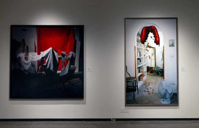 Installation view of Works by Lucas Blalock