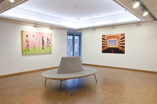 Installation view of works by Franz West