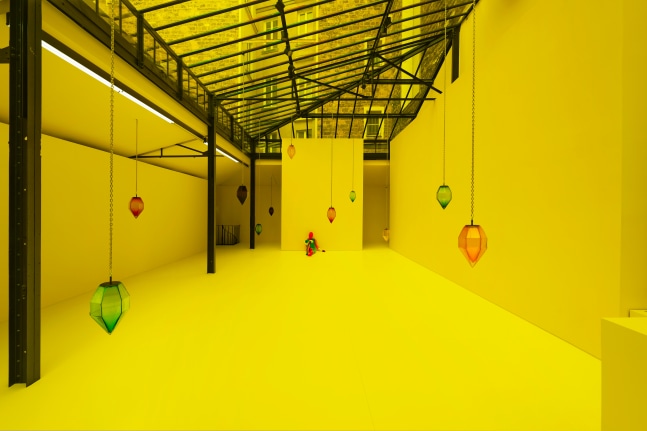 Installation view, Ugo Rondinone &amp;amp; Tarek Lakhrissi, who is afraid of red blue and yellow?, Reiffers Art Initiatives, Paris