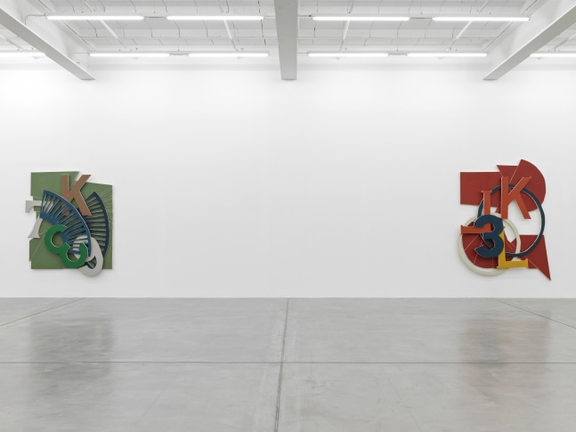 Installation view, Wyatt Kahn, Signs, Galerie Eva Presenhuber, Maag Areal, Zurich, 2024
