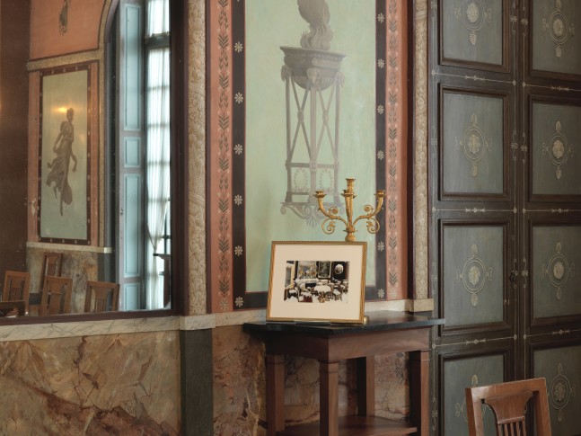 Installation view of photograph by Karen Kilimnik