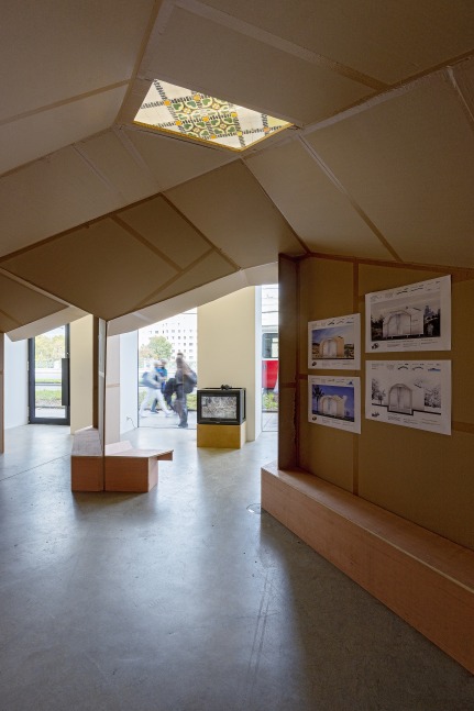 Installation view, Oscar Tuazon, Words for Water, FJK3, Vienna, 2024