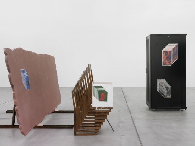 Installation view of Matias Faldbakken sculpture installation exhibition