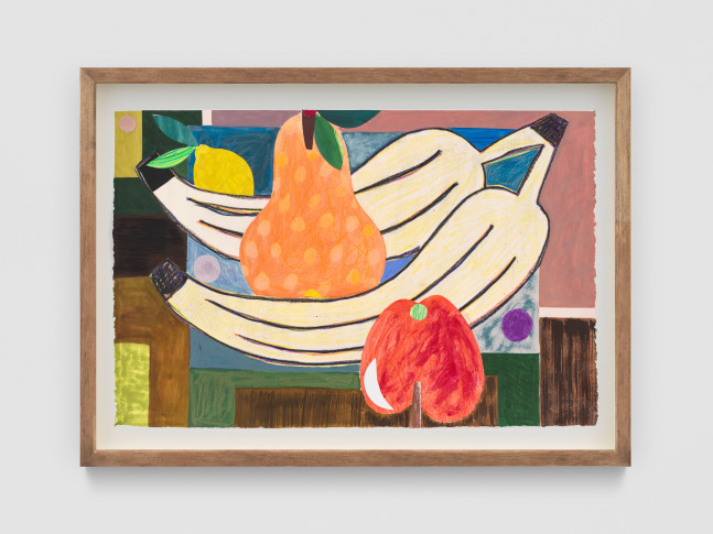 Fresh Fruit For Rotting Vegetables

2025

Watercolor, gouache, colored pencil, oil pastel, cut paper on paper

38 x 56 cm / 15 x 22 in

&amp;copy; Austin Eddy

&amp;nbsp;