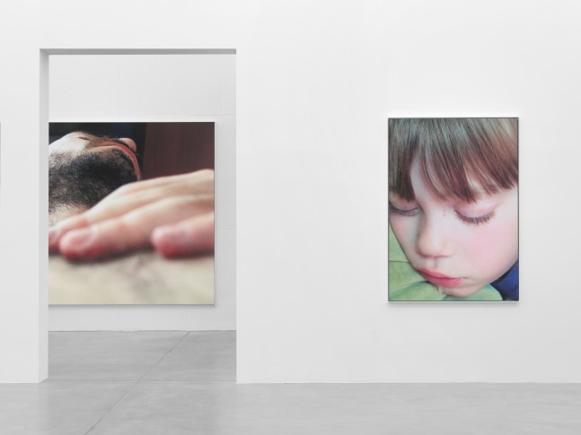 Installation view, Steven Shearer, The Golden Recline, Galerie Eva Presenhuber, Maag Areal, Zurich, 2025