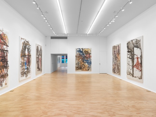 installation view of paintings by David Deutsch