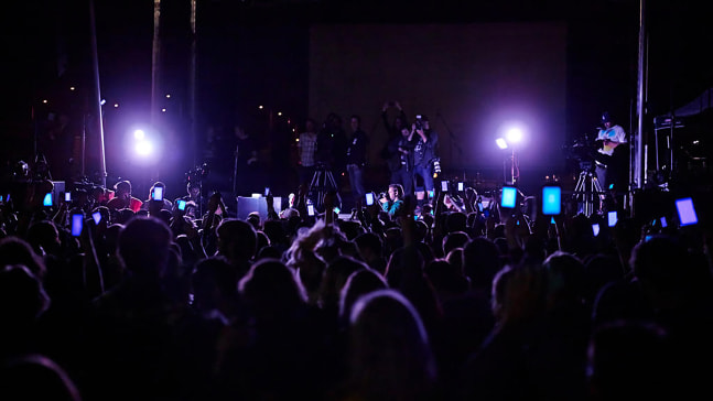 Installation view of living art installation by Doug Aitken