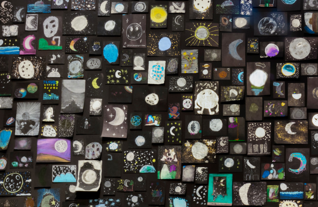 Installation view, Ugo Rondinone, long last happy, Arte Abierto, Mexico City, 2025