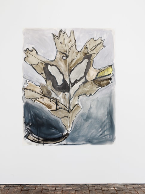 Installation view of paintings by Josh Smith