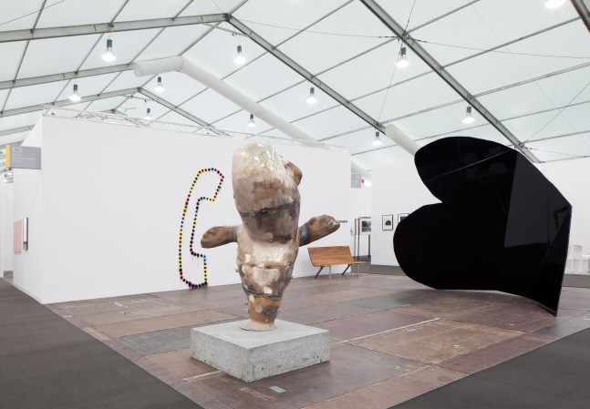 Installation view of sculptures by Mark Handforth
