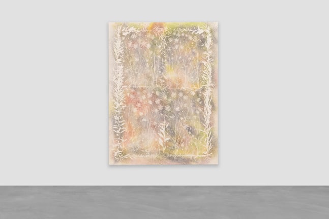 pigment painting by Sam Falls