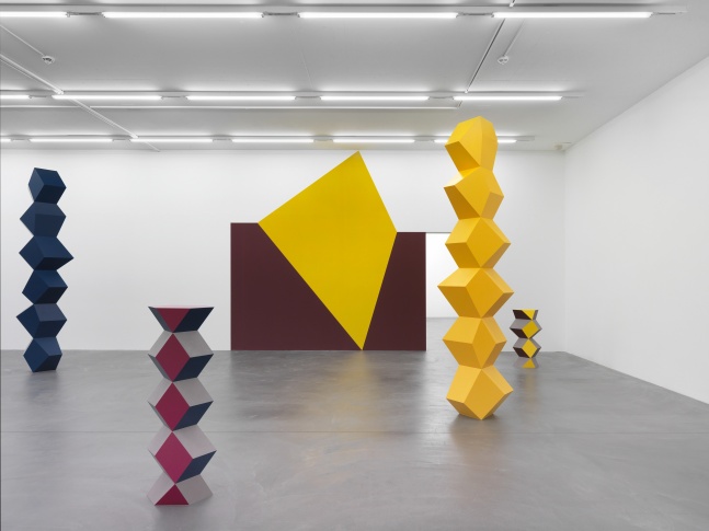 Installation view of Angela Bulloch sculpture and installation exhibition