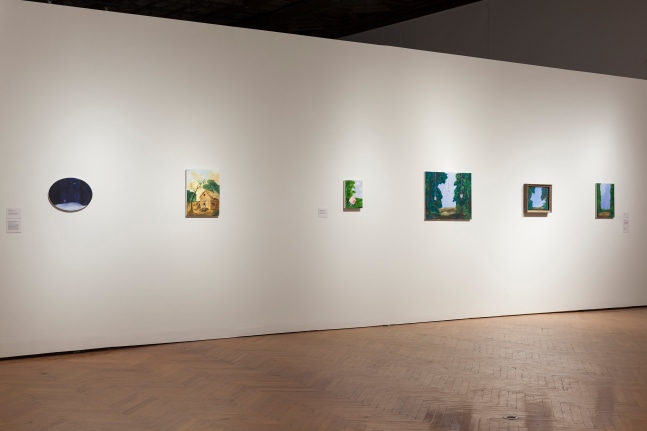 Installation view of works by Karen Kilimnik