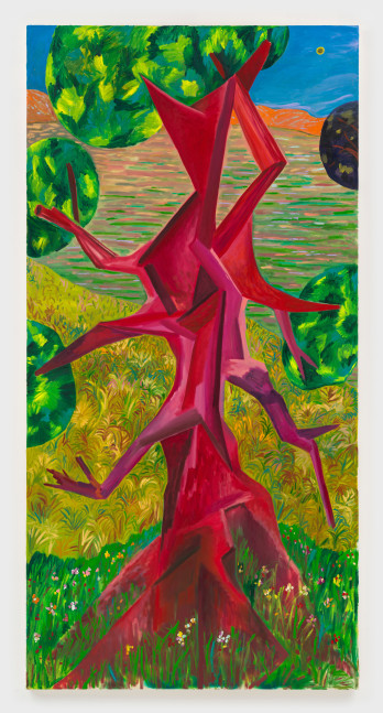 Many Hats

2024

Oil, acrylic and dye on canvas

254 x 127 cm / 100 x 50 in

&amp;copy; Shara Hughes