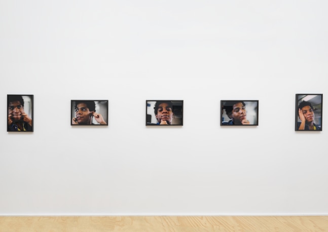 Installation view of photographs by Lee Jaffe
