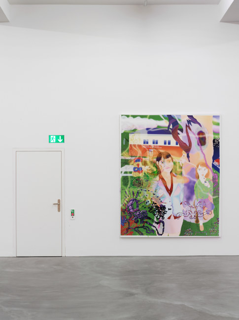 Installation view of Michael Williams paintings exhibition