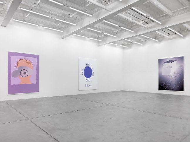 Installation view of Michael Williams paintings exhibition