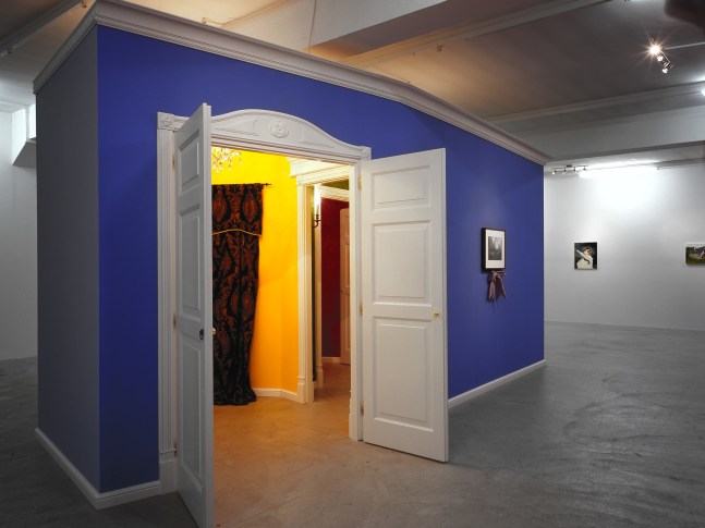 Installation view of Karen Kilimnik paintings and installation exhibition