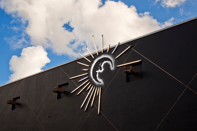 Installation view of sculptures by Mark Handforth