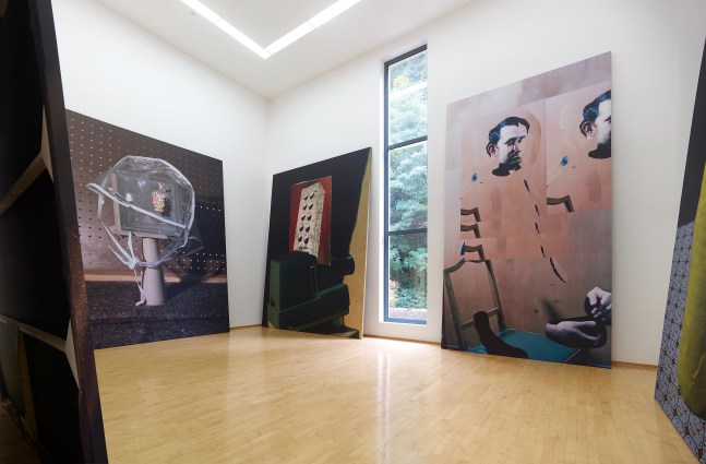 Installation view of Works by Lucas Blalock