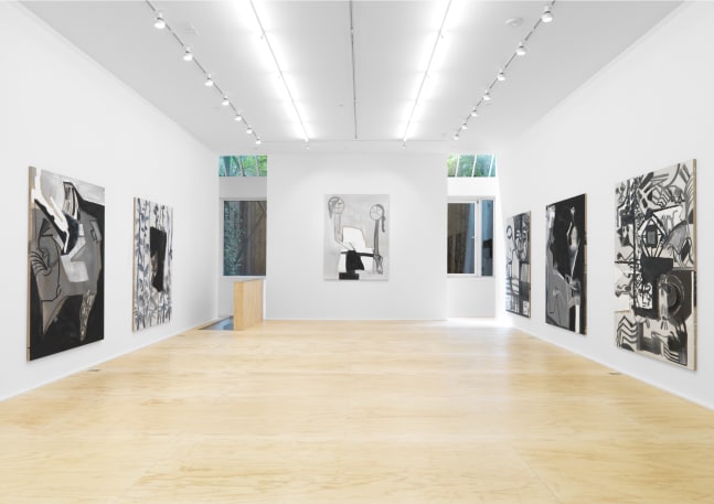 Installation view of Tobias Pils paintings exhibition
