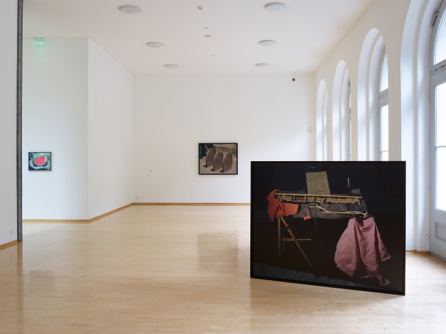 Installation view of Works by Lucas Blalock