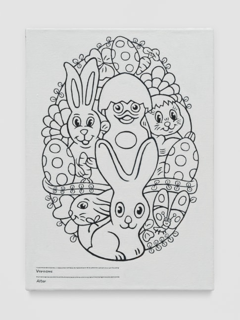 JEAN-FR&amp;Eacute;D&amp;Eacute;RIC SCHNYDER
1446 Oster- Mal- und Bastelspass
2021
Oil on canvas 42 x 30 cm / 16 1/2 x 11 3/4 in
SCHNY50030