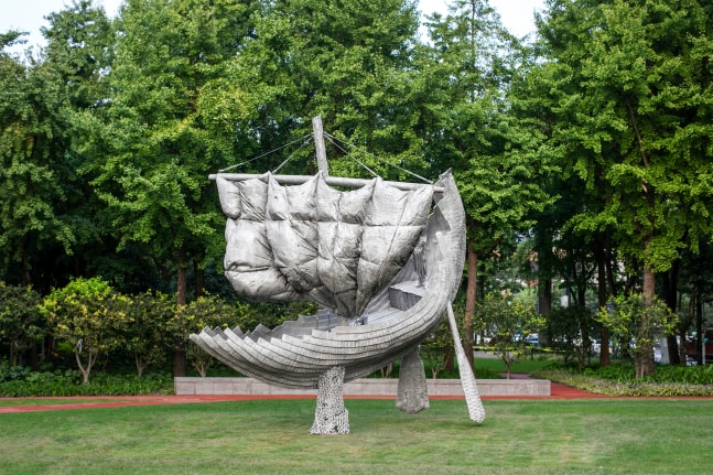 Installation view, Jean-Marie Appriou, Horizons, Shanghai Jing&amp;rsquo;An International Sculpture Project, Shanghai, 2023