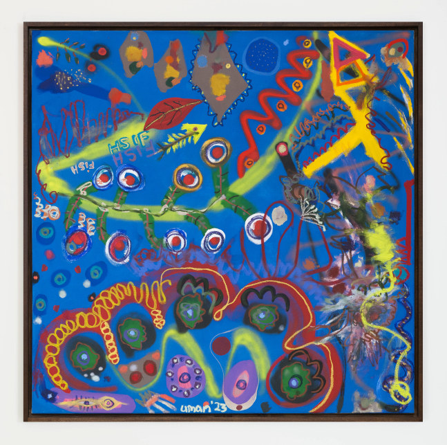 Fish Fish Fish

2023

Acrylic, oil, oil stick and enamel on canvas in artist frame

152.5 x 152.5 cm / 60 x 60 in

&amp;copy; Uman