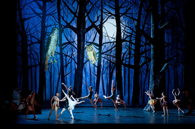 Set by Karen Kilimnik with performance of ballet dancers