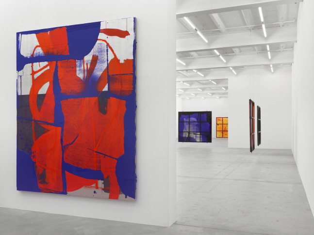 Installation view of works by Alex Hubbard