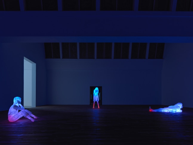 Installation view of Works by Doug Aitken