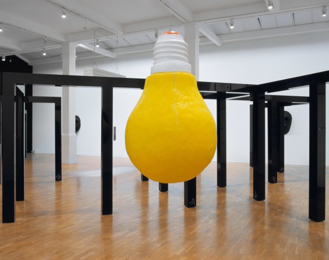 Installation view of sculptures by Ugo Rondinone