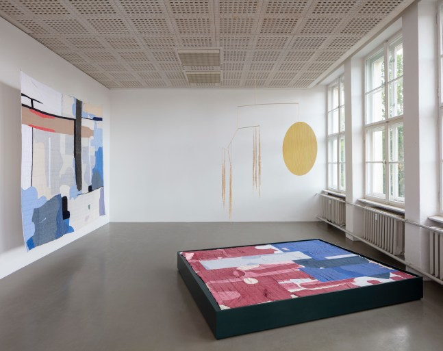 Installation view, Martin Boyce &amp;amp; Arrange Whatever Pieces Come Your Way, The Day Before Sewn into Sleep, Haubrok Foundation, Berlin, 2024&amp;nbsp;