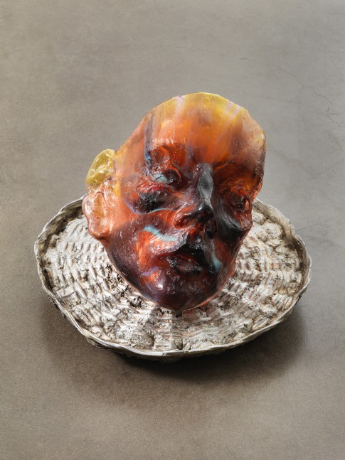 Jean-Marie Appriou Heart 2018 Handblown glass, aluminum 37.5 x 49 x 49 cm / 14 3/4 x 19 1/4 x 19 1/4 in