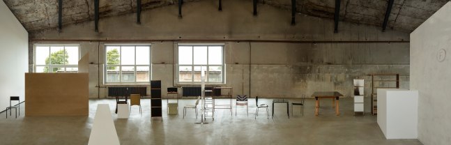 Installation views, Martin Boyce, Douglas Gordon, Franz West, Lamps and Furniture,&amp;nbsp;Haubrok Foundation, Berlin, 2025