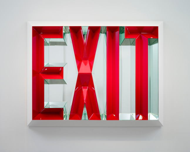 EXIT (LARGE)

2014

Colored mirror, clear mirror, powder coated steel

Variation&amp;nbsp;3 of 4 + 2 AP

172.5 x 236 x 40.5 cm / 68 x 93 x 16 inches

400&amp;#39;000 USD
