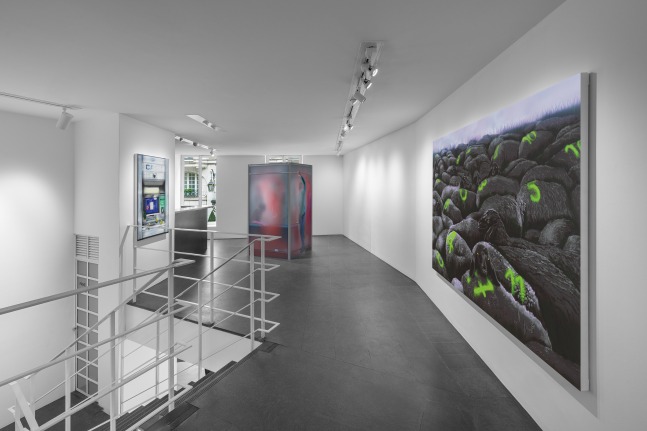 Installation view, Louisa Gagliardi, Hard-pressed, Galerie Eva Presenhuber x 75 Faubourg, Paris, 2025