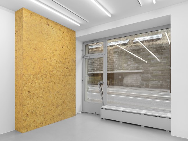 Installation view of Valentin Carron sculpture exhibition