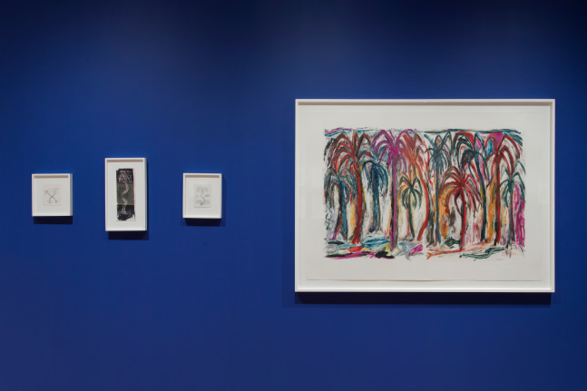 Installation view, Josh Smith, Life Drawing, The Drawing Center, New York, 2024