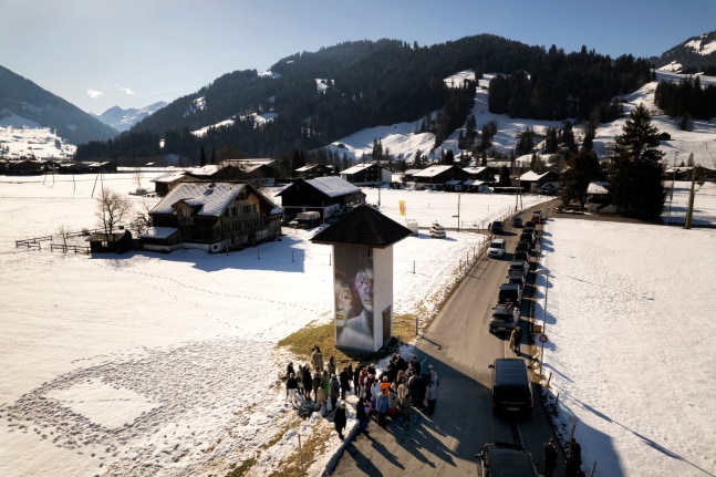 Installation view, Louisa Gagliardi, Electric Company (2025), Elevation 1049, Gstaad, 2025
