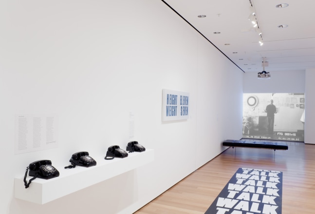 Installation view of works by John Giorno