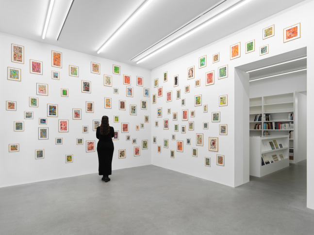 Installation view, Jean-Fr&amp;eacute;d&amp;eacute;ric Schnyder, &amp;OElig;L AUF LEINWAND, Galerie Eva Presenhuber, Waldmannstrasse, Zurich, 2024