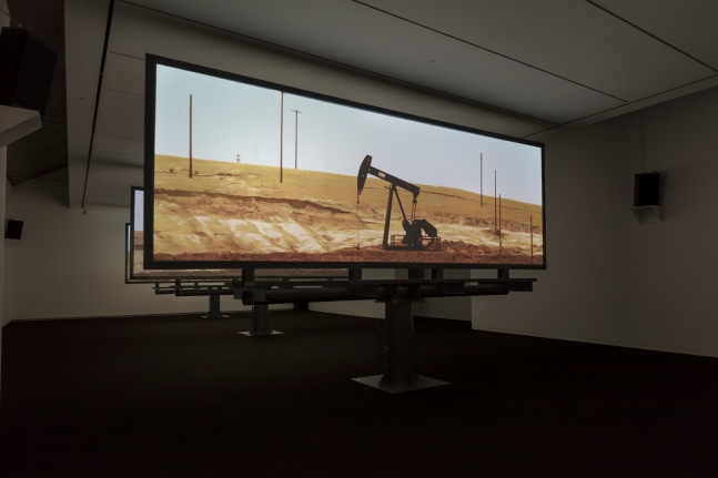 Installation view of Works by Doug Aitken