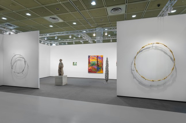 installation view of artworks by different artists at Frieze Seoul