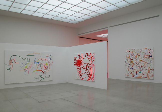 Installation view, Sue Williams, Art for the Institution and the Home, Secession, Vienna, 2002-03